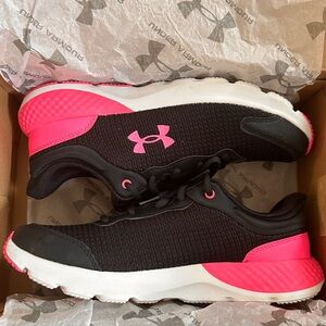 Under Armour Black and Pink Athletic Shoes